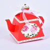 Härlig tekanna Candy Box Retro Candy Boxes for Wedding Party Favors and Gifts