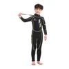 Kid Fullbody 25 mm Neopren Neopren Neopren Surfing Swimming Nurving Suit BoysGirls Sażą Strażnicy Jeden kawałki Swim Snorkel Twopiece Suits4880356