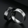 anillos de promesa de plata para parejas.