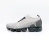 vapormax vapor max 2019 CHAUSSURES는 Moc 2 Laceless 2.0 실행 신발 배 블랙 디자이너 남성 여성 스니커즈 플라이 화이트 니트 에어 쿠션 운동화 Zapatos 36-45