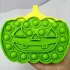 Halloween Pumpkin Shape Pioneer Toys Keychain Push Rainbow Desktop Puzzle Silicone Anti Stress Bubbles Board 7741163