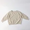 Baby Solid Casual Basic Pull O-Cou Enfants Vêtements de laine douce pour garçons filles Printemps Automne Pulls Enfants Pull Tops 210413