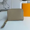 M69797 Man Plånbok Kreditkort Hållare Luxurys Designers Läder Zippy Coin Purse Mini Korta Kvinnor Mynt Fashion Pocket Plånböcker med låda