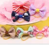 mix style Handmade Dogs Bow headband Ties Dog head hair band hair ornaments cat nick ties Jewelry Accessories decorations