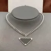 2021 Luxury designer Necklace chain for women men jewelry charm fashion titanium steel black white pendant Italy high quality mens289R