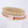 Bath Brush Dry Skin Body Soft Natural Bristle SPA The Brush Wooden Bath Shower Bristle Brush SPA Body Brushs Without Handle EEA1338803144