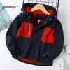 Boys Jackets 2021 Autumn Winter Fashion Kids Boy Outerwear Windproof Hooded Jackets For Children's Coats H0909