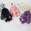 Nowa Dekoracja Prezent Lalka Torba Wisiorek Key Chain Rex Rabbit Fur Pluszowe Bunny Toy G1019