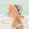 Sombrero de pescador para niños y niñas, gorros de bebé de Color sólido con estampado de leopardo a la moda, gorros versátiles para niños de primavera y verano ZYY953