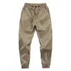 Mäns byxor Harem Solid Elastiska Midja Joggers Casual Japanska Streetwear Men Hip Hop Kläder Man Mode Baggy Byxor