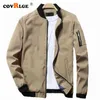 Covrlge Printemps Hommes de Bomber Zipper Veste Mâle Casual Streetwear Hip Hop Slim Fit Pilote Manteau Hommes Vêtements Plus 4XL MWJ146 211009