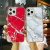 Custodie per cellulari con texture in pietra di marmo per iPhone 13 12 11 Pro Max X XR XS 7 8 Plus Cover posteriore in silicone morbido colorato IMD3505320