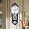 Iving Room chinois mur créatif moderne pendule simple rétro horloges silencieuses 210414
