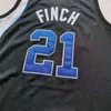 001rare Basketball Jersey Men Youth women Vintage tigers Larry Finch Black Size S-5XL custom any name or number