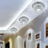 Luces de techo 5W LED Downlights Lámpara de cristal Luz de punto con 110V-220V Dormitorio interior Decoración del pasillo