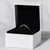 Real 925 Sterling Silver Rings For Women CZ Diamond With Original Box Set Fit Pandora Style Wedding Ring Engagement Jewelry