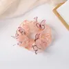 Haar ring net garen vlinder hoofd touw haarbanden accessoires meisjes kleurrijke scrunchies hoofdband elastische hoofddeksels scrunchy zomer zoete meisje WMQ1014