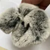 100% sheepskin gloves and wool touch screen rabbit skin cold resistant warm five-finger gloves261o