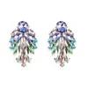 multi color crystal earrings