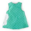 Summer Frocks Baby Girl Odzież Dzieci Dot Animal Sundress Giraffe Słoń Pinafore Sukienka Bez Rękawów Dla Dzieci 2-7 lat G1215