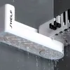 Étagère de douche d'angle de salle de bain avec 4 crochets muraux pour shampooing Organiser le stockage de cuisine auto-adhésif rotatif 211112