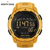 North Edge Men Watch Digital Men039S Sports ES Dual Time Pedômetro Clock Impermenda a água 50m Militar 2202128734335