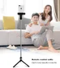 Sem fio Bluetooth selfie vara tripé xt10 com controle remoto para iPhone Huawei Samsung Android Mobile Monopod Selfie Stick Shutter Alta Qualidade