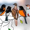 5 PZ Multicolor 7 Uccelli su un Filo Alta Tinto Suncatcher Parete Porta Finestra Pannello Uccello Serie 2021 Regalo per la Festa della Mamma Decorazione per Feste Ornamento Appeso hH41SGXN