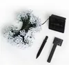 6V Solar Power Fairy String Lights 7m 50 LED TOYS Peach Blossom Dekorativ Garden Lawn Patio Julgran Bröllopsfest