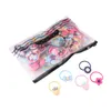 Net Red Ins Small Circle Thin Rope Set Girl's Simple Hair Binding High Elastic Band Basic Hair Ring Pannband