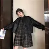 Winter Kurze Schwarze Leder Top Weibliche Koreanische Dünne Oberbekleidung Langarm Mantel Frauen Frühling Streetwear Harajuku Dame Biker Jacke 210604