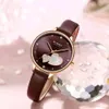 Relojes Curren para mujer, marca superior de lujo 2020, esfera esmeralda de diseñador con corazón de diamantes de imitación, reloj de pulsera de cuarzo encantador Q0524