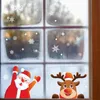 Adesivos de Parede 2021 Feliz Natal Decorações para Casa Vidro Ano Decalques Decalação Murais