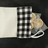 DIY Sublimation Blanks Dog Paw Christmas Stocking Plaid Linen Palm Socks Gifts Bag Xmas Tree Pendant Oranment HH21-507