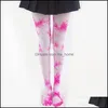 Leggings Collants Pantalons Bébé Enfants Vêtements Bébé, Vêtements De Maternité Filles Tie Dye Genou Chaussettes Enfants Bas Printemps Automne Hip Hop Cuisse S