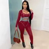 Sports Tracksuit Women Two Piece Set Winter 2 Piece Sets Womens Outfits Jogging Femme Sexy Sweatsuits Couple Clothes S093349W 210712
