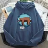 Dormir Paresseux Imprimer Hoodies Homme Femmes Casual Lâche Sweats Dessin Animé Anime Harajuku Vintage Streetwear À Capuche Hip Hop À Capuche H0909