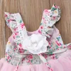 1-7Y Children Girls Tulle Tutu Dress 2021 Summer Baby Clothes Girls Birthday Wedding Party Princess Maxi Dresses Kids Outfits W220221