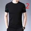 Verão Chinês Estilo Slim Personalidade Redonda Pescoço Algodão e Linho Meia Manga T-shirt T-shirt 210420