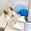 Designers casual Shoes women high heels metal buckle pearl quality party wedding bride ladies sandals fashionable sexy dress pointed