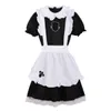 S-4xl Sexy Francês Chagadia Fato Doce Gótico Lolita Vestido Anime Cosplay Sissy Uniform Plus Size Halloween Trajes para Wome Y0913