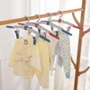 Hangers & Racks Nordic Plastic Retractable Hanger Home Travel Portable Foldable Multifunctional Clothes Support Non-slip Seamless