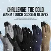 Gants thermiques unisexes pour écran tactile, pour vélo, Ski, Camping en plein air, randonnée, moto, sport, doigt complet, épais, hiver