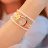 Horloges Dames Horloges Montre Topmerk Pearl Multi-Layer Armband Jurk Dames Horloge Relogios Femininos Saat