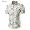 Camicie eleganti da uomo Camicia hawaiana da uomo Camicia casual da uomo Camisa Masculina Stampata Spiaggia Manica corta Abiti da uomo estivi 2021 Taglia asiatica M-3XL