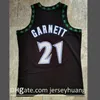 Herren 21 Kevin Garnett Mitchell Ness Black Hardwoods Classics 1997-98 Authentisches Trikot