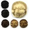 Synthetic Bun Braided Clip in Chignons Simulating Human Hair Extension Updo For Women High Temperature Silk Hairstyle Tools DH102
