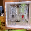 The Bearbrick Samlarobjekt Emotionellt ej tillgängligt Transparent Rött Svart hjärta Leksakssamlare Konstfigurer Modell Arbetsdekoration Leksaker Gåva 400 % 28CM