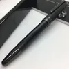 Skicka 1 presentläderväska matt svart rullboll pennpennor kulspet penna skolkontor med serie nummer2150