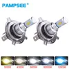 PAMPSEE 2 PCS H1 H3 H7 H1 H11 9005 HB3 9006 HB4 H16 3570 CANBUS LED لمبة ضباب LED LED مصباح DRL DRL WHITE 6000K GOLD